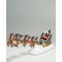 LED Christmas Sleigh Ornament Multi