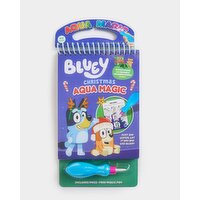 Bluey Christmas Aqua Magic Set Blue Book.