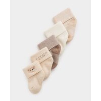 Nursery Tot Socks - Pack Of 5 Cream 0-2.5