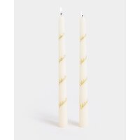 Celebrate Dinner Candles - Pack Of 2 White