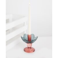 Carolyn Donnelly Eclectic Flower Candle Holder Multi