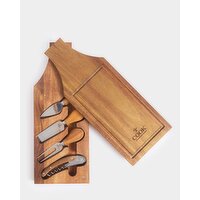 Neven Maguire Paddle Board & Cheese Knife Set Wood
