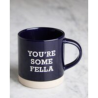 Helen James Considered You're Some Fella Mug Blue 