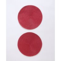 Lurex Placemat - Pack Of 2 Red 