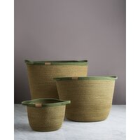 Helen James Considered Poppy Basket Green S