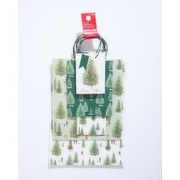 Christmas Tree Gift Bags - Pack Of 5 Green 5 Pack