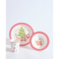 Christmas Dinner Set - 3 Pieces Red