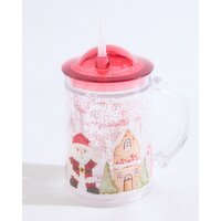 Christmas Glitter Tumbler White