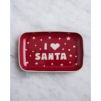 Helen James Considered Santa Platter Red 