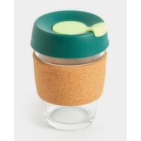 Glass Travel Mug - 350ml Green
