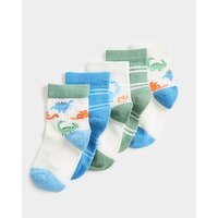 Baby Design Socks - Pack Of 5 Dinosaur 6-8.5