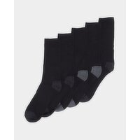 Men's Sports Socks Black 6-11