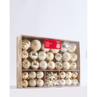 Shatterproof Baubles - Pack of 40 Gold 