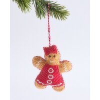 Beaded Gingerbread Hanging Decoration Multi 
