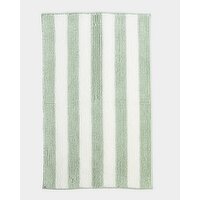 Microfibre Bath Mat Green-Stripe 