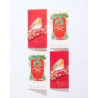 Christmas Money Wallets - Pack Of 4 Red