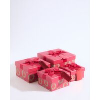 Wreath Christmas Gift Box Red S
