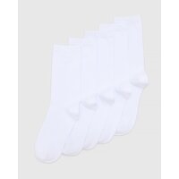 Women's Crew Socks White 4-8