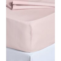 Luxury Percale Fitted Sheet 180 Thread Count - King Size Blush King Size