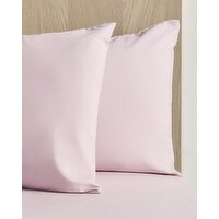Luxury Percale Standard Pillowcase - Pack Of 2 Blush 