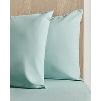 Luxury Percale Standard Pillowcase - Pack Of 2 Sage 