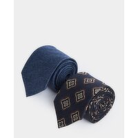 Regular Ties - Pack Of 2 Navy