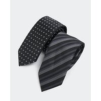 Slim Ties - Pack Of 2 Black