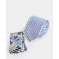 Tie And Pocket Square Set Blue