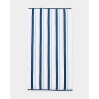 Yarn Dyed Stripe Beach Towel Blue 