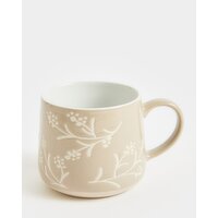 Wax Flower Mug Stone