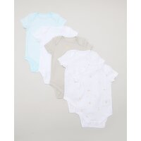 Pure Cotton Bodysuit - Pack Of 5 Multi 0-3 Mths
