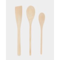 Wooden Spoons and Spatula (Set Of 3) Wood