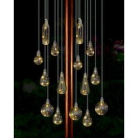 15 Hanging Parasol Lights Warmwhite