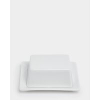 Simply White Butter Dish White
