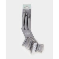 Dish Brush - Pack Of 3 Silver 