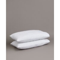 Microfibre Pillow Protectors - Pack Of 2 White 