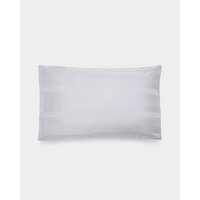 Luxury Stripe Standard Pillowcase - Pack Of 2 Silver 