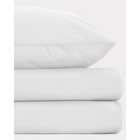 Soft Touch Microfibre Fitted Sheet White Double