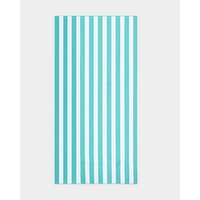 Microfibre Beach Towel Green-Stripe