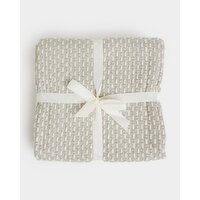 Ribbed Throw Natural 