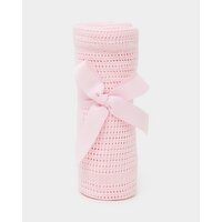 Cellular Cotton Blanket - Light-Pink