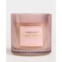 Ribbed Candle Vanilla & Orange Blossom Pink 