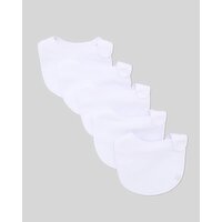 Cotton Rich Terry Bib - Pack Of 5 Winter-White