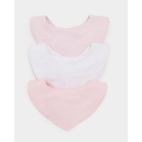 Muslin Bib - Pack Of 3 Light-Pink