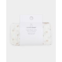 Muslin Cloths - Pack Of 3 Stone 