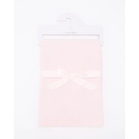 Knit Spot Blanket Light-Pink 