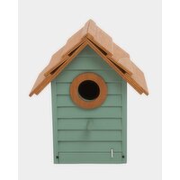 Wooden Bird House Green 