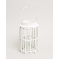 White Wooden Lantern White 