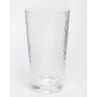 Clear Hammered High Ball Glass Clear 