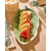 Palm Shape Platter Green 
